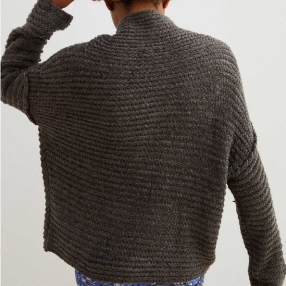 Aerie Babe Chenille Turtleneck in Smoked Gray Size L - Picture 4 of 4